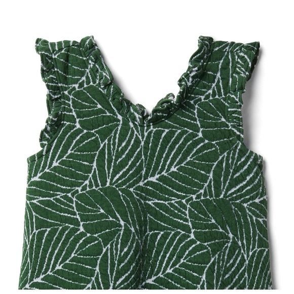 NWOT Size 18-24Month Janie&Jack LEAF RUFFLE TRIM DRESS - Picture 2 of 7
